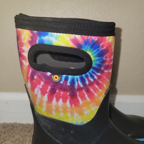 BOGS Youth Grasp Tie Dye Snow Rain Waterproof Insulated Size 1 78858-009 - Picture 9 of 13